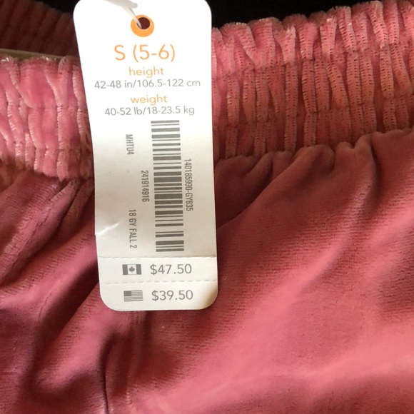 Gymboree Girls Velvet Culottes pants Dusty Rose - Picture 2 of 4